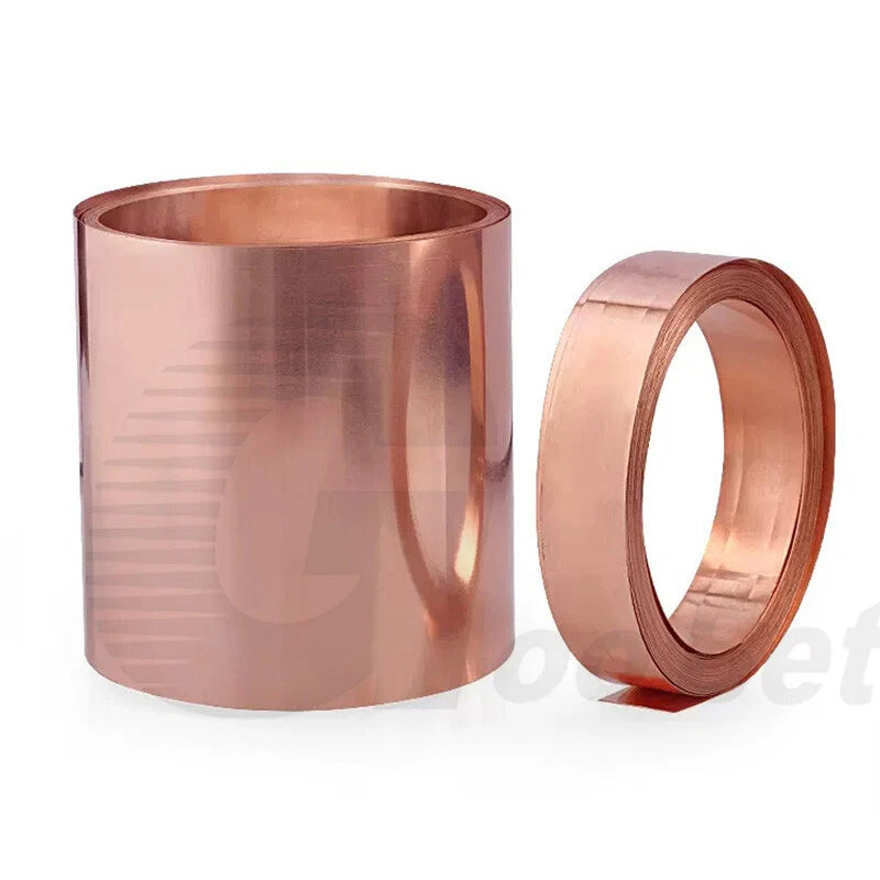 99.9% Pure Copper T2 Cu Metal Sheet Foil Plate Strip Band Thick 0.1mm-0.15mm