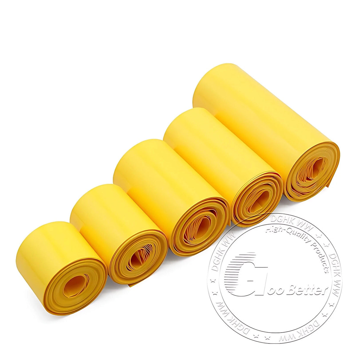 PVC Heat Shrink Tubing for Battery Packs — 7mm to 242mm, 10 Colors