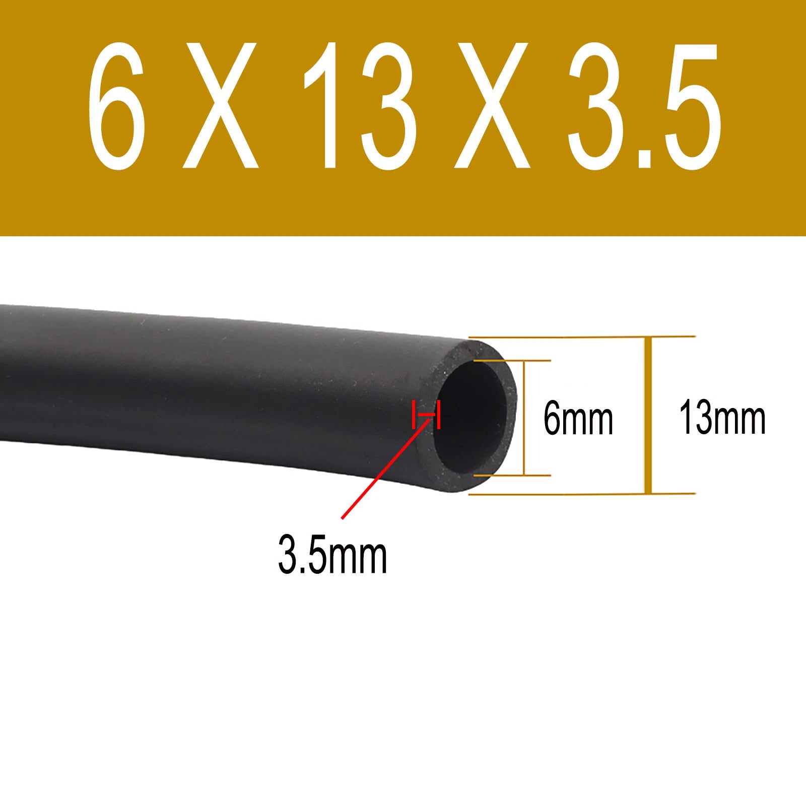 FKM Rubber Reinforced Fuel Hose Unleaded Petrol Diesel Oil Line Fuel Pipe 2~38mm