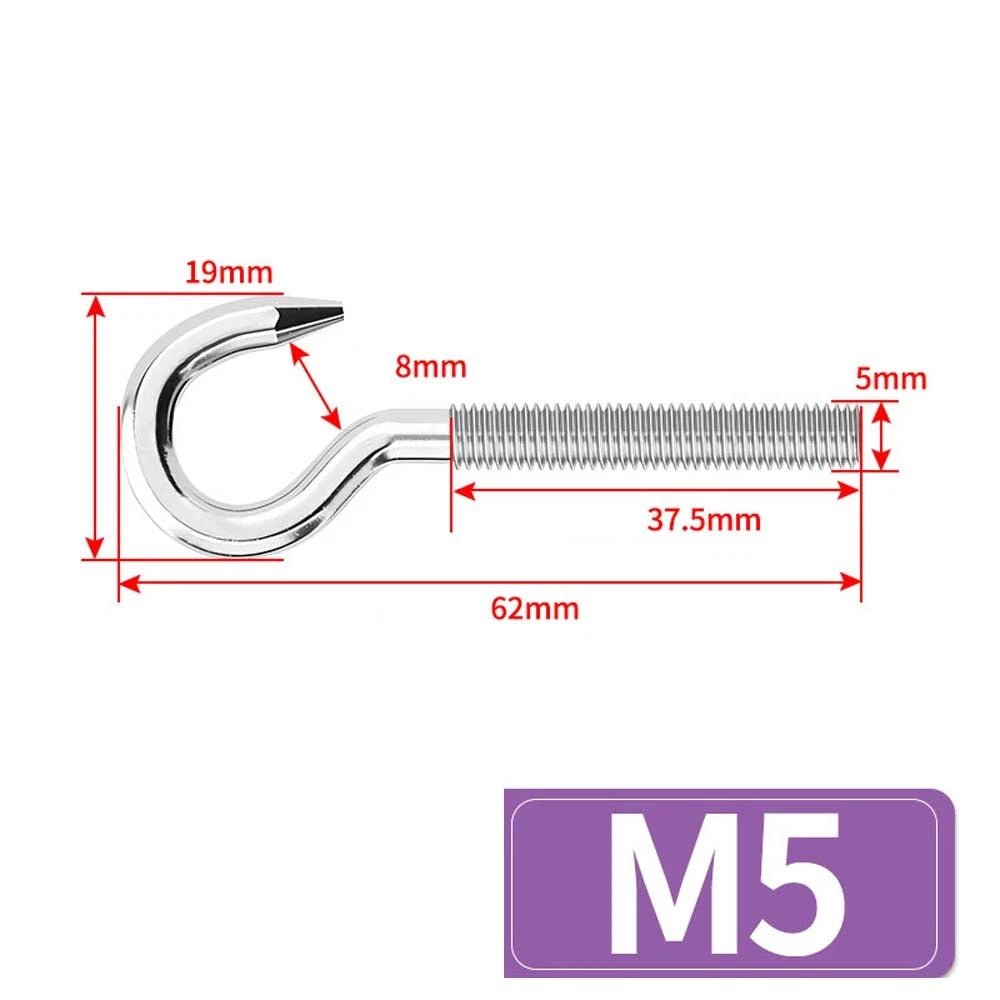 Metric Eye Bolt & Hook Screw — Stainless Steel, M4–M24, Standard & Left Hand Thread - HomeDIYer