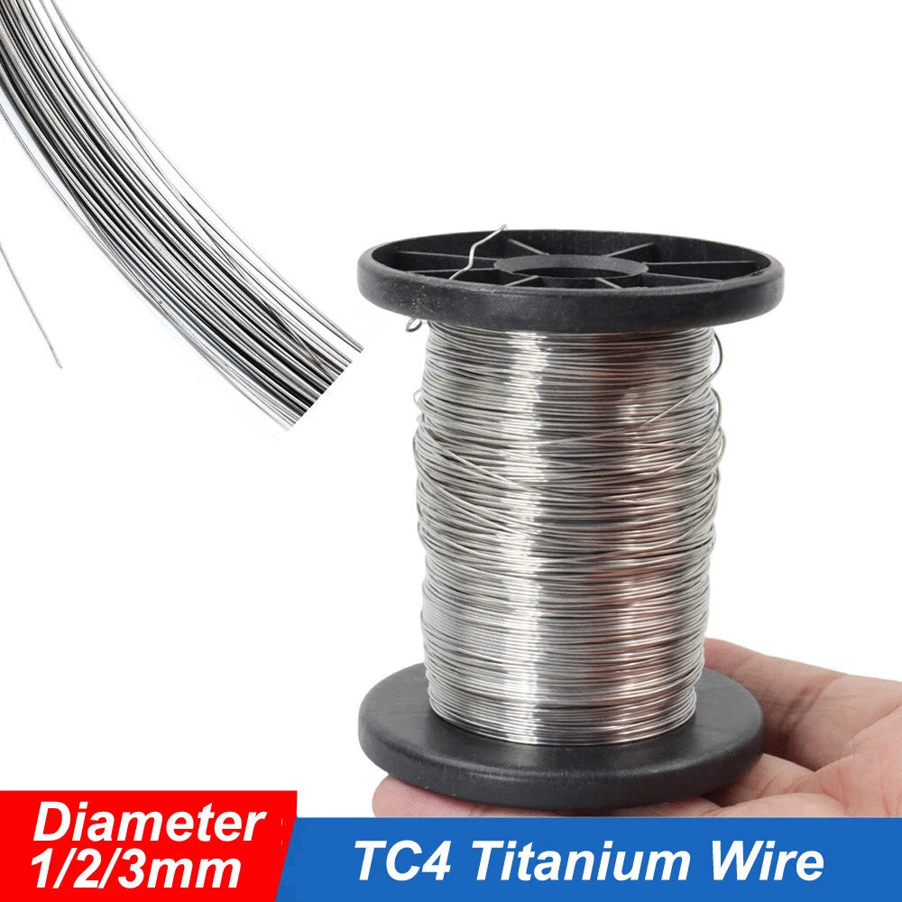 TC4 Highly Pure Titanium Wire Diameter 1mm 2mm 3mm Metal Wire Metalworking