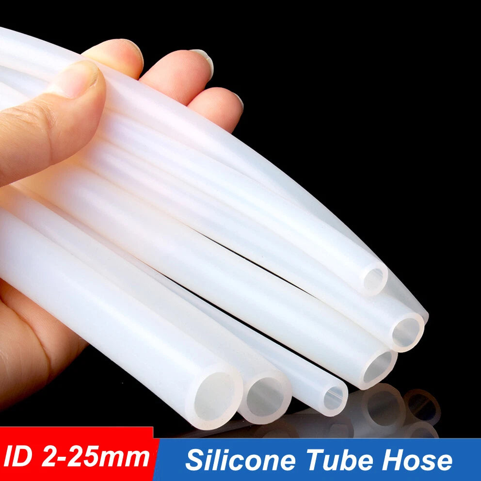 Silicone Tube Hose Beer Vacuum Pipe Food Grade Soft Rubber Translucent ID 2-25mm