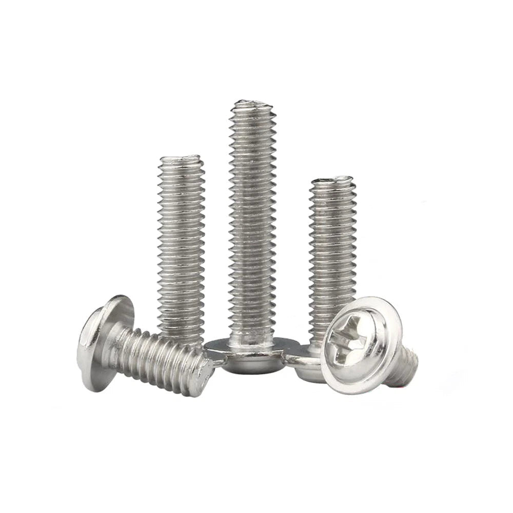 A4 Stainless Flanged Button Head Screws M3–M6, Marine Grade, 4–50mm