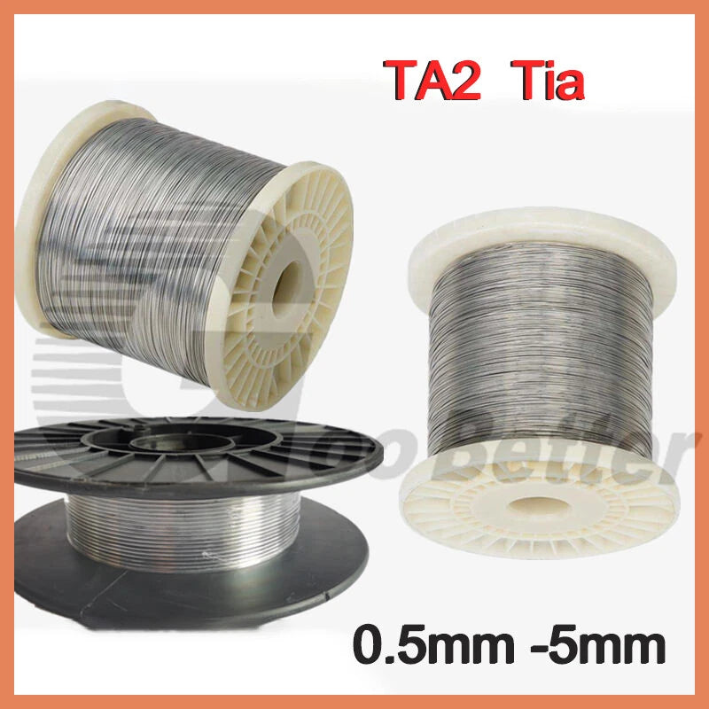 Titanium Wire Highly Pure Diameter 0.5mm - 5mm Ti TA2 Metal Wires Various Length