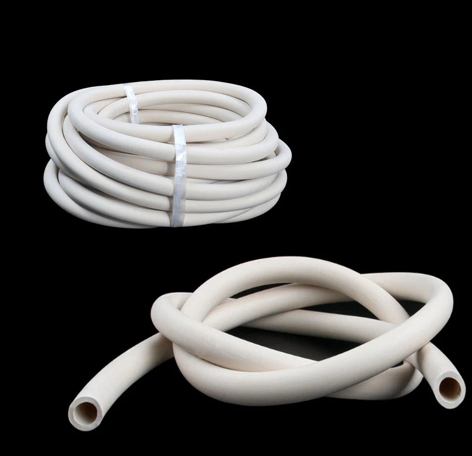 White Flexible Rubber Vacuum Tube — Laboratory Hose Pipe ID 1.5mm–12mm