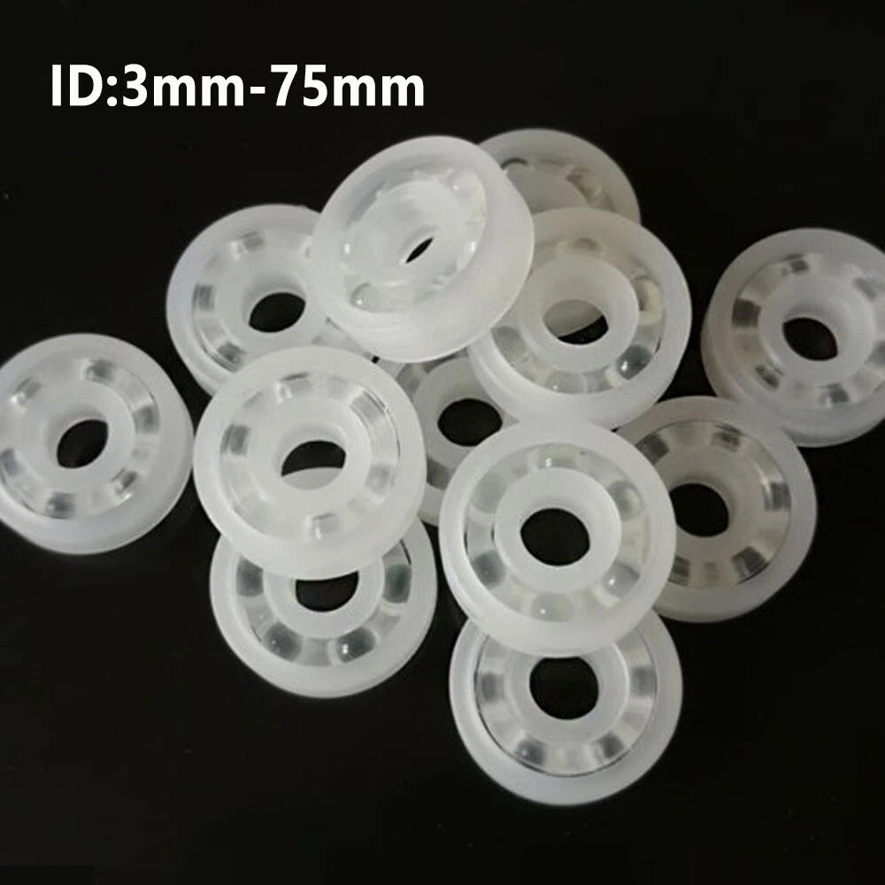 PP Plastic Bearings Deep Groove Ball Bearings Corrosion Resistant -30° to 140°C