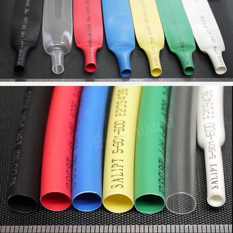 2:1 Heat Shrink Tubing – Wire Insulation Sleeving φ25–45mm, Multiple Colors
