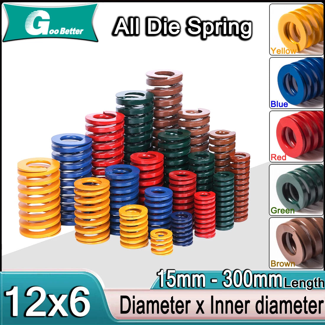 Heavy Load Duty Compression Die Spring 12mm Dia Spiral Stamping Mould Die Spring