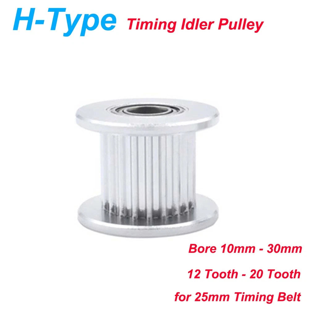 H-Type Synchronous Timing Pulley 12T-20T for 25mm Width Belt Bore 10-30mm CNC 3D