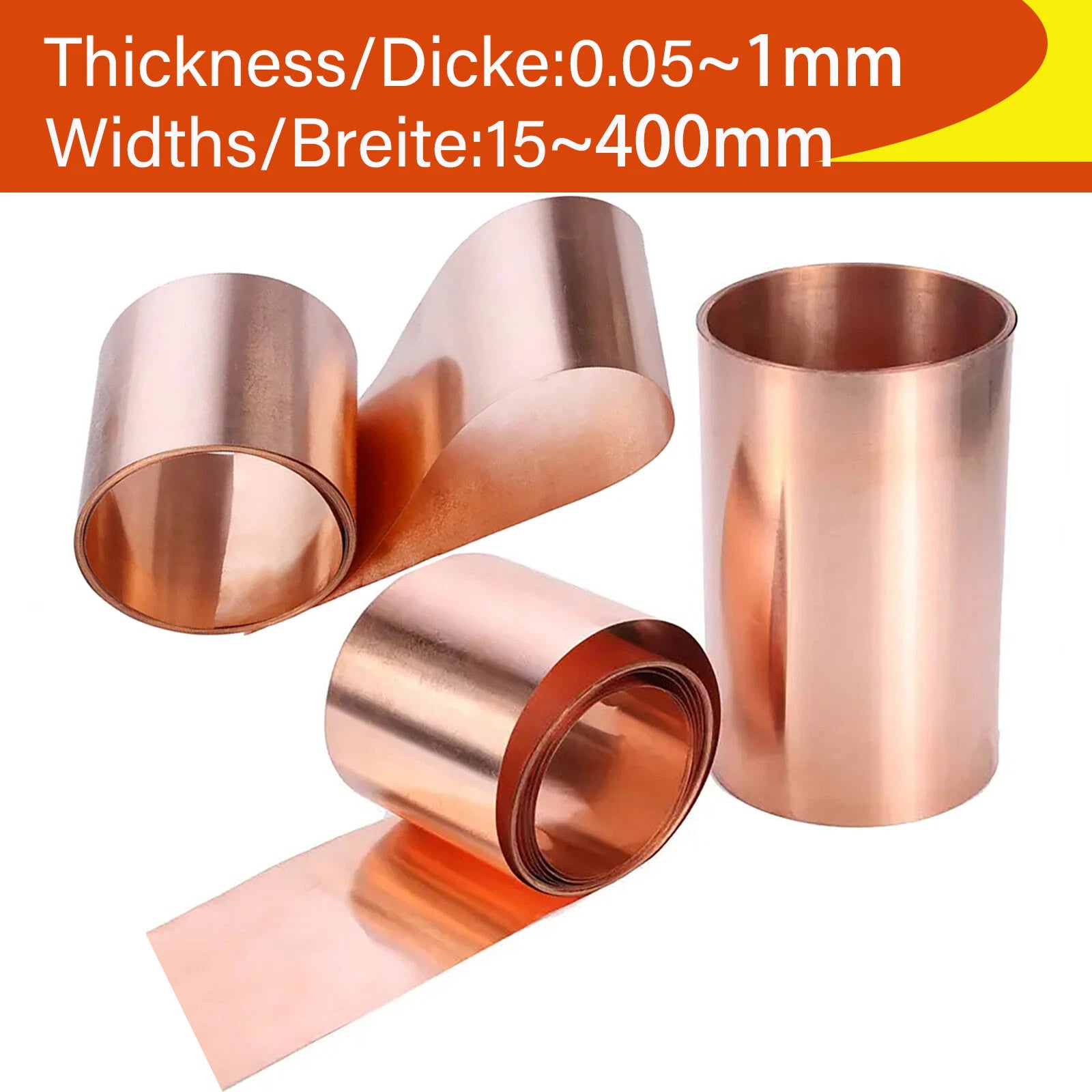 Copper Sheet Roll Metal Foil Plate Pure Copper Flashing Strip Metal Foil Plate