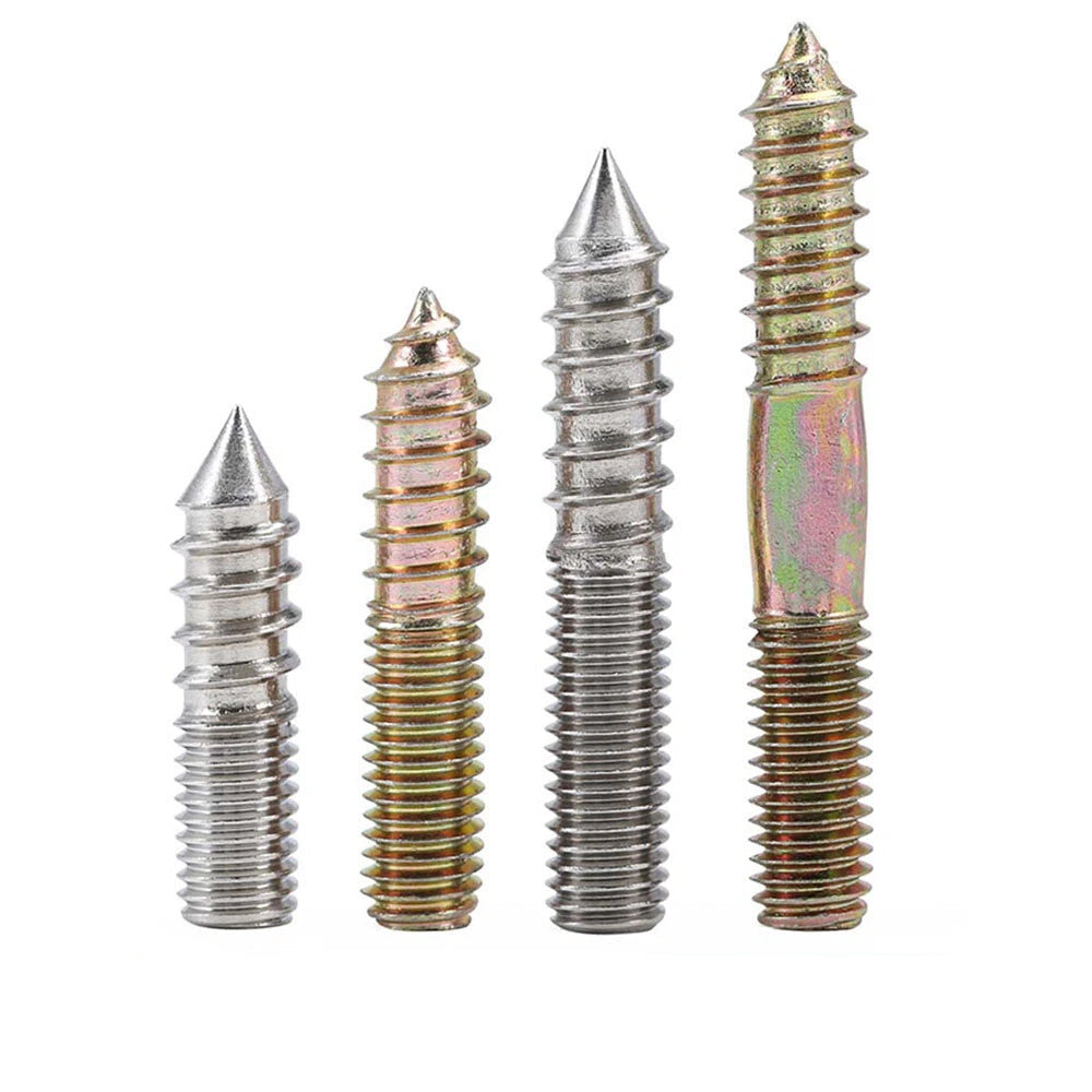 Double Ended Threaded Dowel Screws M4–M12, Stainless Steel & Zinc Plated