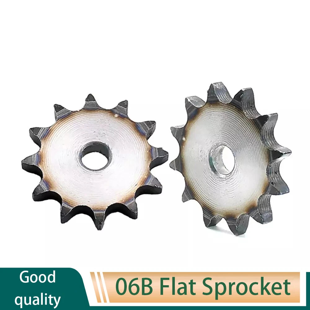 06B Chain Drive Flat Sprocket 30-42 Tooth Roller Chain Chain Links Pitch 9.525mm