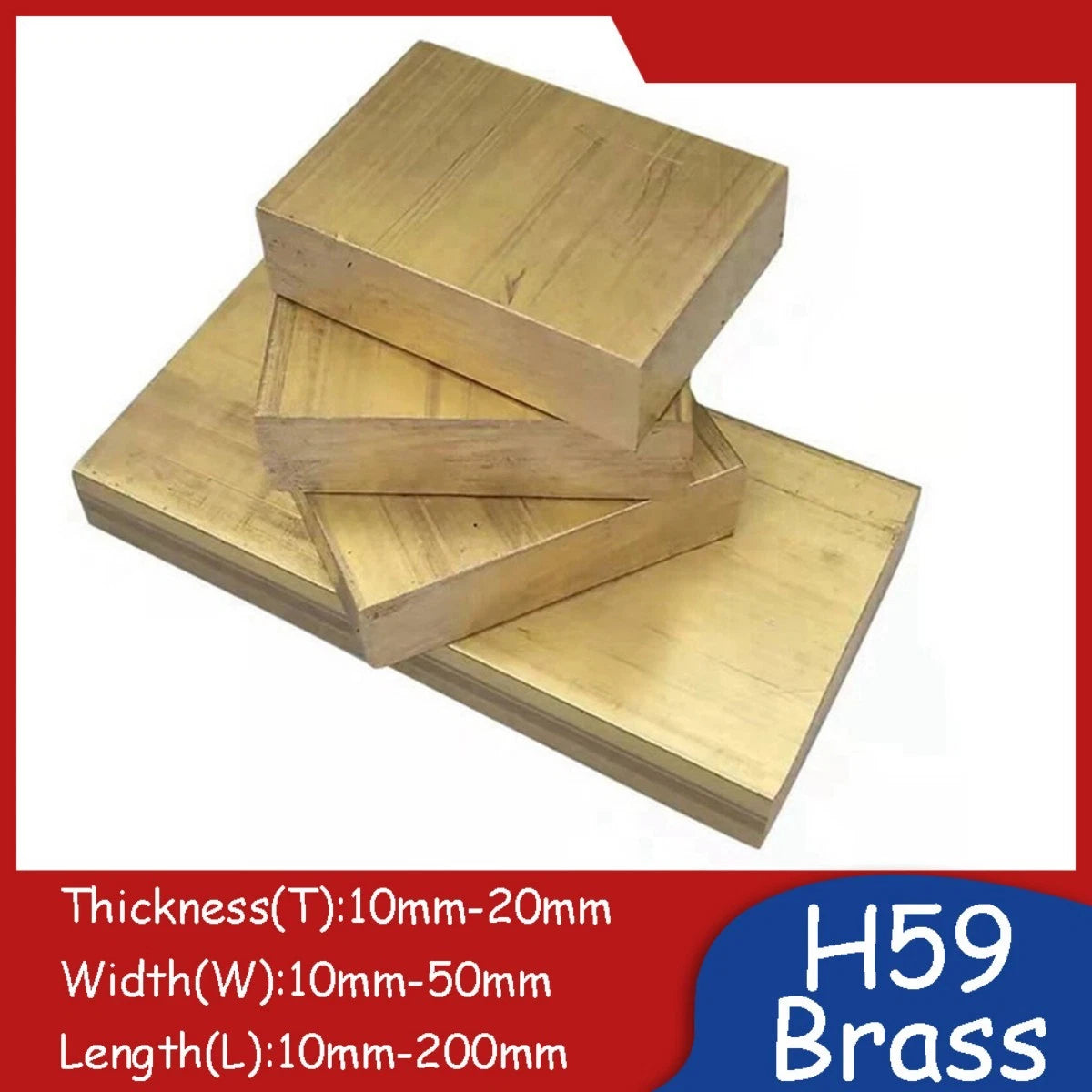 Brass Block High-quality Solid H59 Metal Thermal Conductivity Sheet Plate