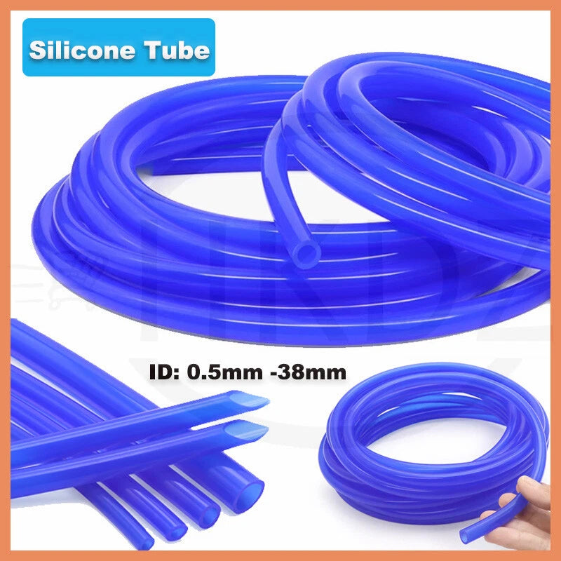 Food Grade Silicone Tubing – Flexible Vacuum Hose Pipe, ID 0.5mm–38mm, Blue