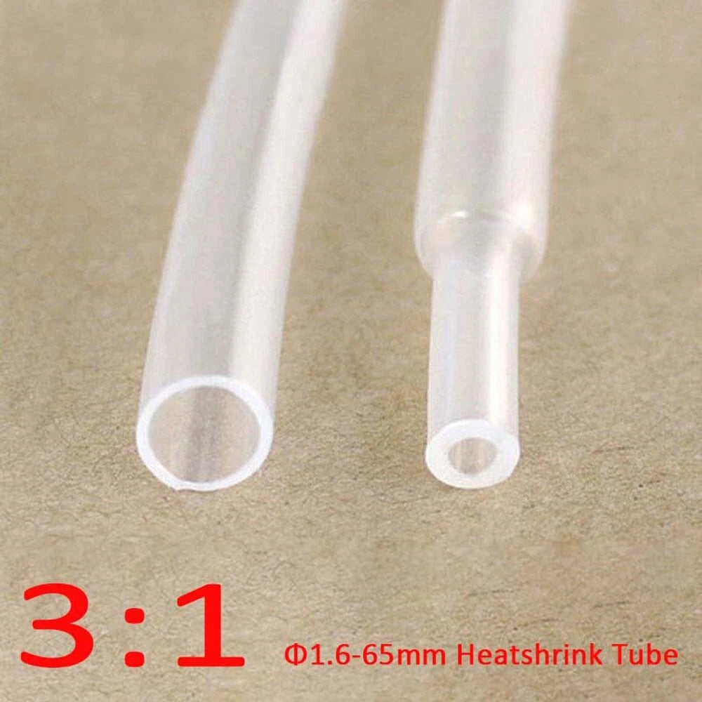 3:1 Heat Shrink Tubing – φ1.6mm to φ3.2mm, Multi-Color Electrical Sleeving