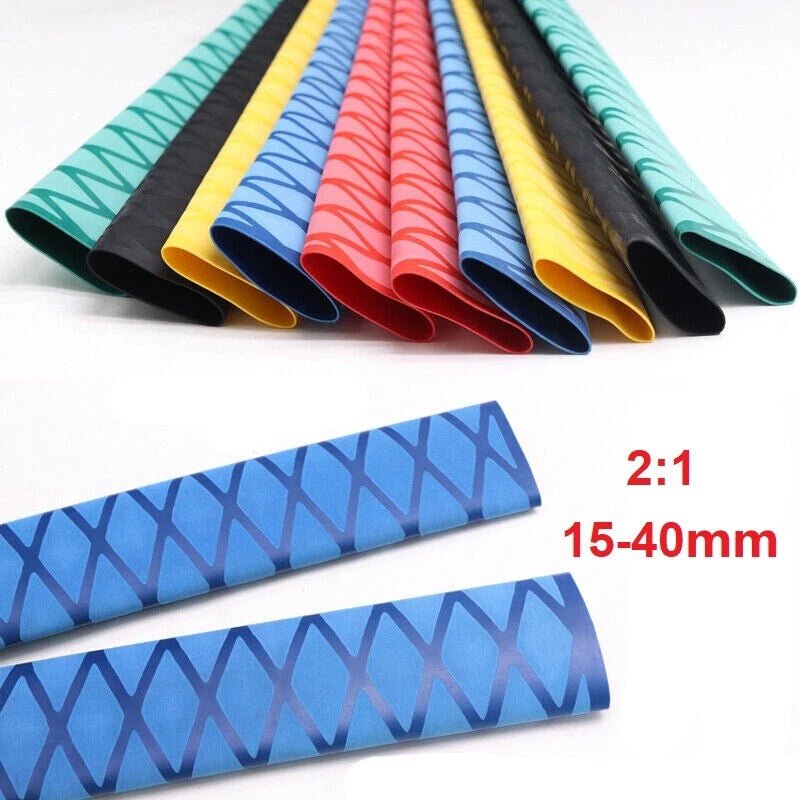 Non - Slip Textured Heat Shrink Tubing — Handle Grip Sleeving, φ15–40mm - HomeDIYer