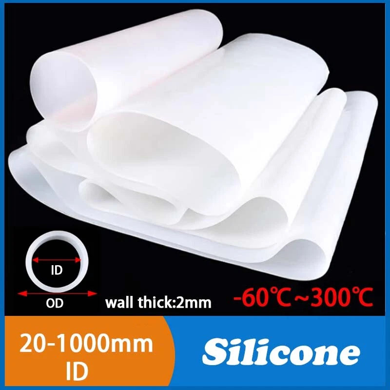 Silicone Tube Pipe Hose O-shaped Soft Rubber High TEMP 300℃ 20-1000mm ID