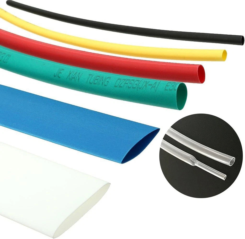 Heat Shrink Tubing 2:1 Ratio — φ5.5mm to φ10mm, 7 Colors, 1m–50m