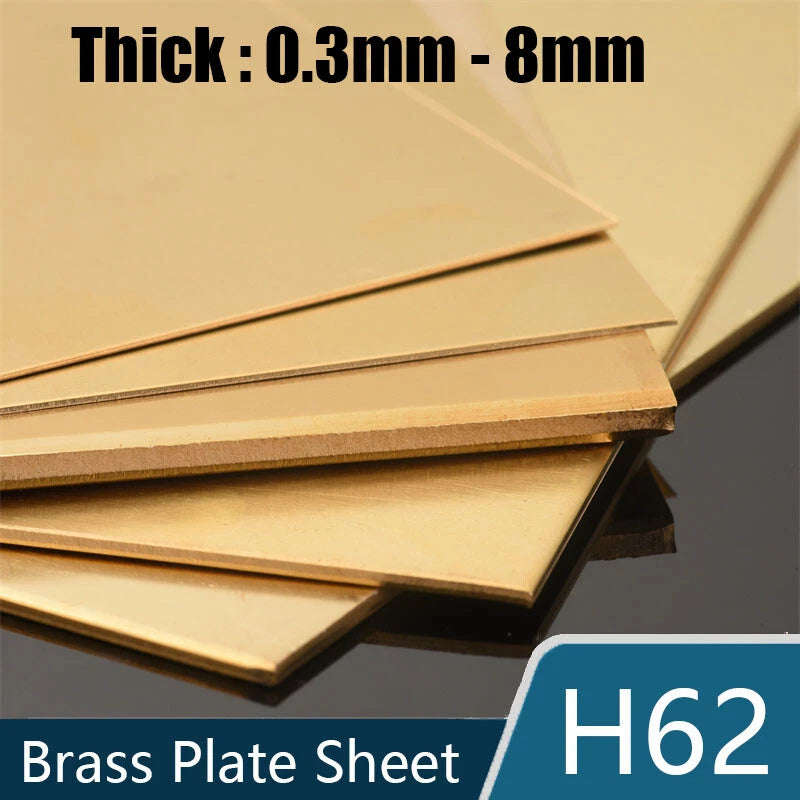 Brass Plate Sheet Thick 0.3/0.5/0.8/1/1.5mm-8mm Brass Metal Thin Sheet Plate