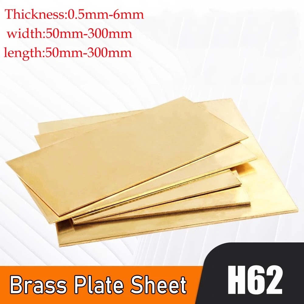 Brass Plate Sheet Thick 0.5/0.8/1/1.2/2/2.5mm-6mm Brass Metal Thin Sheet Plate