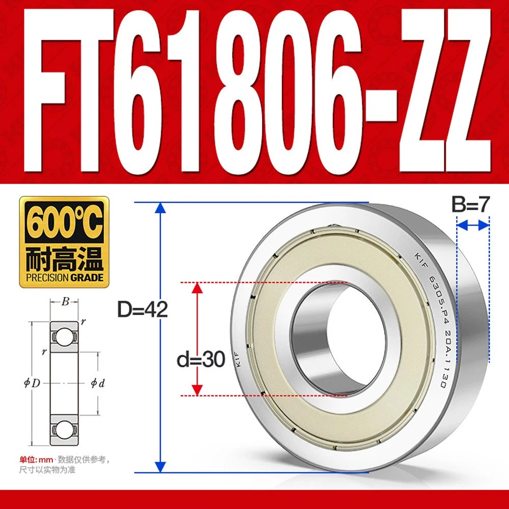 Deep Groove Ball Bearing Bearings Inner-Ø 10/12/15/17/20/25/30/35mm Various Size