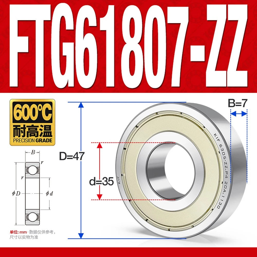 Deep Groove Ball Bearing Bearings Inner-Ø 10/12/15/17/20/25/30/35mm Various Size