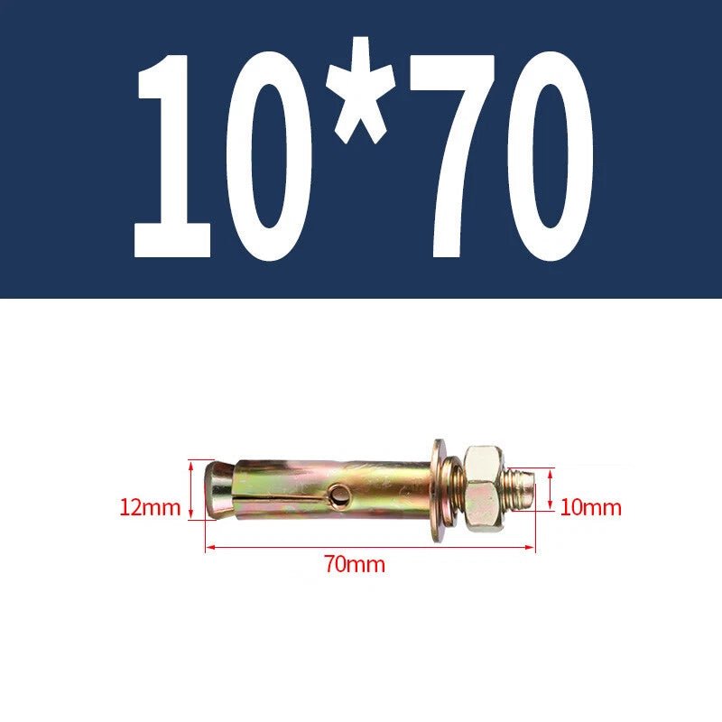 Hex Nut Expansion Sleeve Anchor Bolts — M6 to M20, Galvanized & Stainless Steel - HomeDIYer