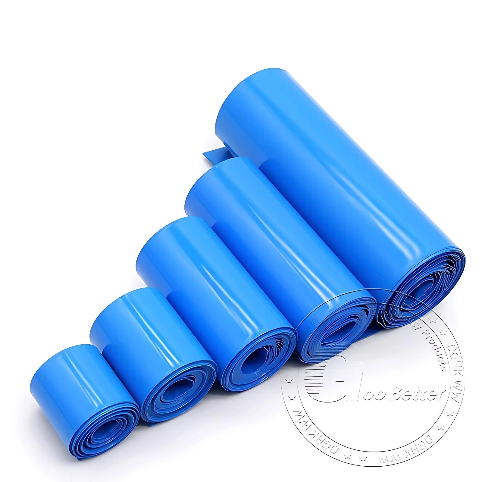 PVC Heat Shrink Tubing for Battery Packs — 7mm to 242mm, 10 Colors