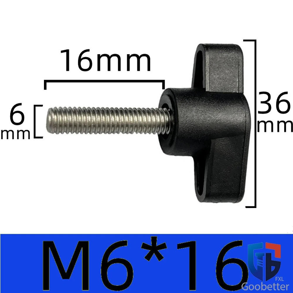 Male Wing Knob Bolt M5 M6 M8 Clamping Thumb Nut Z-handles Screws Stainless Steel