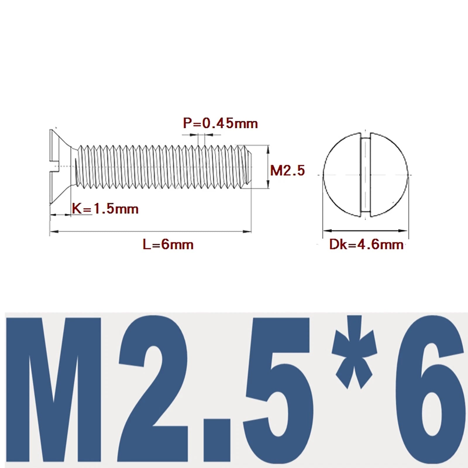 Countersunk Slotted Machine Screws M2–M8 | A2 Stainless Steel DIN 963