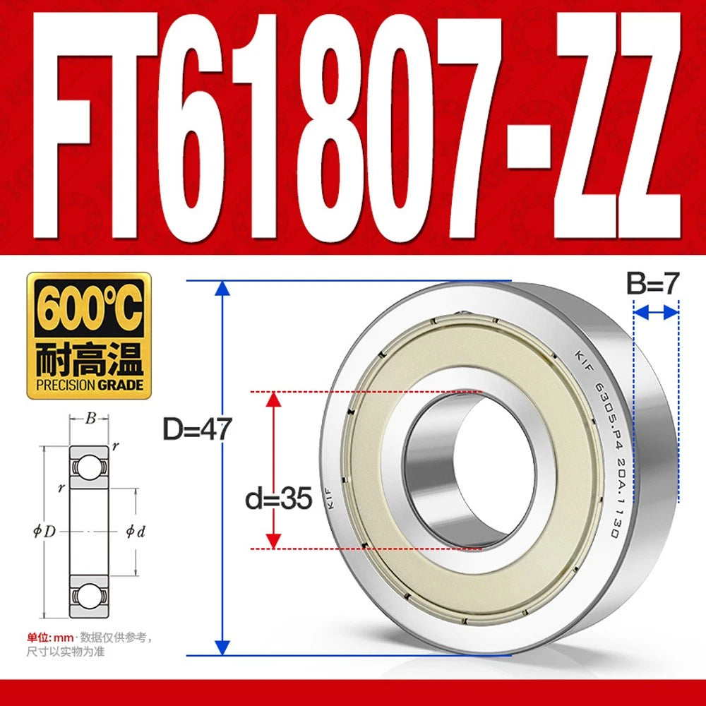 Deep Groove Ball Bearing Bearings Inner-Ø 10/12/15/17/20/25/30/35mm Various Size