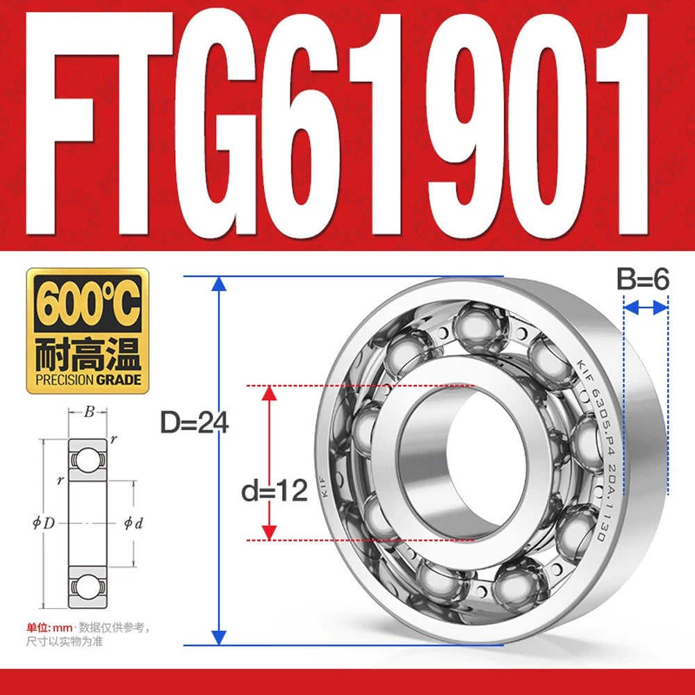 Deep Groove Ball Bearing Bearings Inner-Ø 10/12/15/17/20/25/30/35mm Various Size