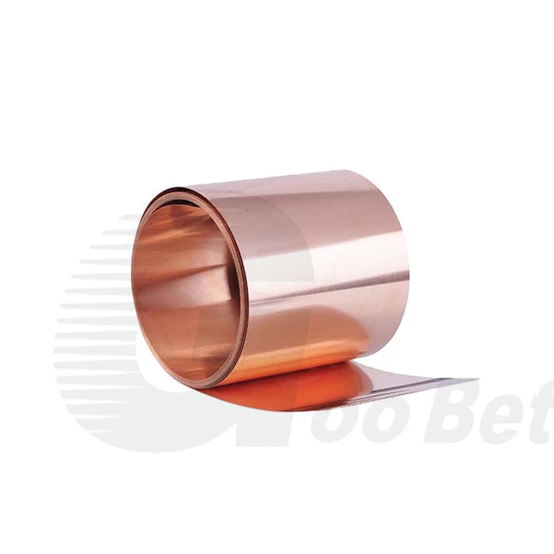 99.9% Pure Copper T2 Cu Metal Sheet Foil Plate Strip Band Thick 0.1mm-0.15mm