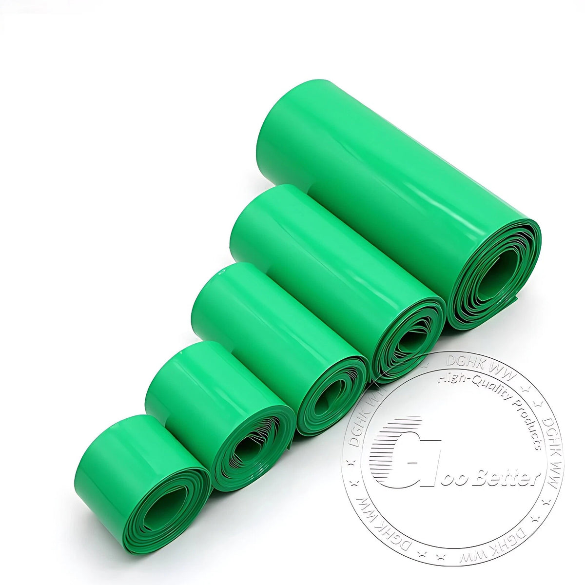 PVC Heat Shrink Tubing for Battery Packs — 7mm to 242mm, 10 Colors