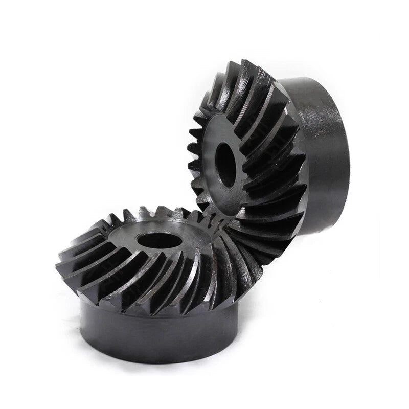1 Set 1/1.5/2/2.5/3/4/5/6 Mod Umbrella Spiral Bevel Gear Helical 90° 45# steel