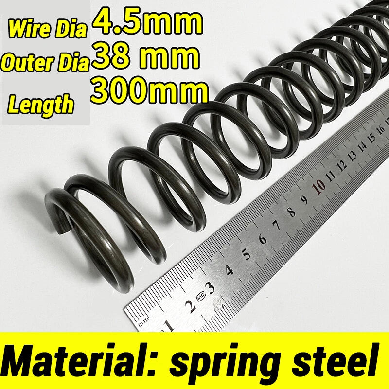 Compression Spring 4-5mm Wire dia 40-80mm Diameter & 300mm Length Pressure Small