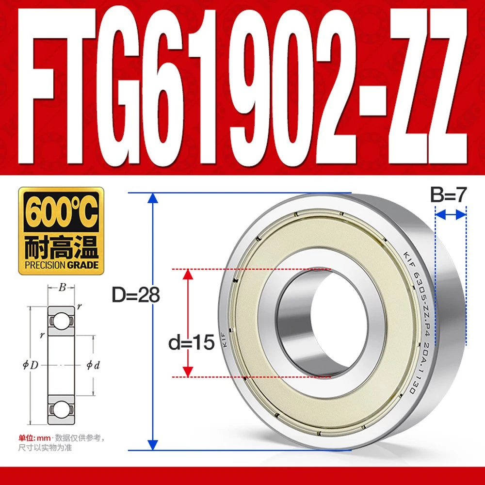 Deep Groove Ball Bearing Bearings Inner-Ø 10/12/15/17/20/25/30/35mm Various Size