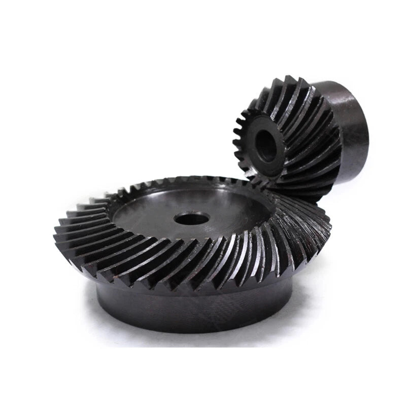 1 Set 1/1.5/2/2.5/3/4/5/6 Mod Umbrella Spiral Bevel Gear Helical 90° 45# steel