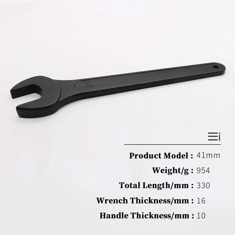 Black Heavy Duty Single Head Open End Wrenches Repair Spanner Workshop 14mm-50mm