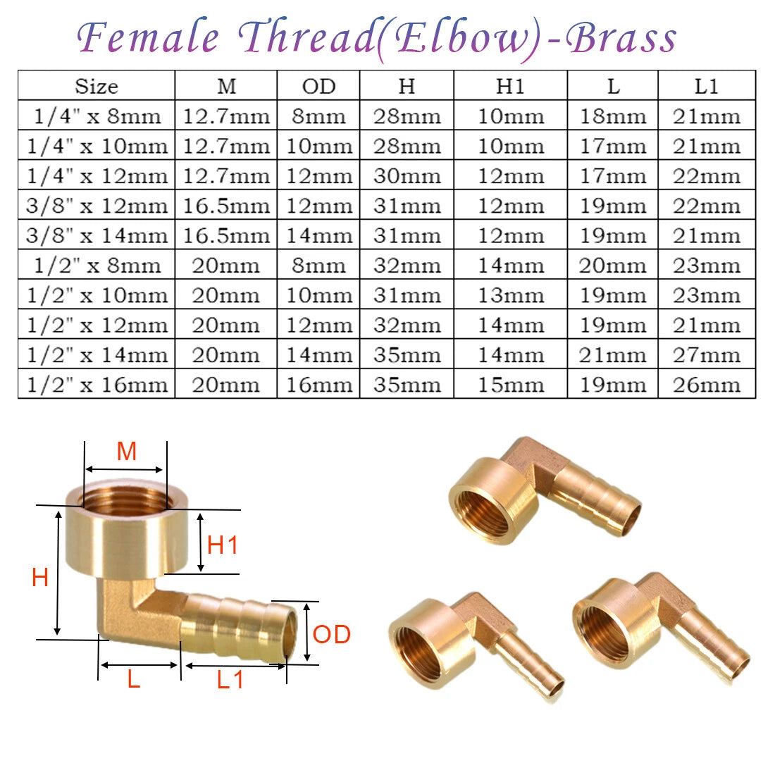 BSP Hose Barb Fittings — Brass & Stainless Steel, Male/Female Thread, Elbow, T, Y, Cross