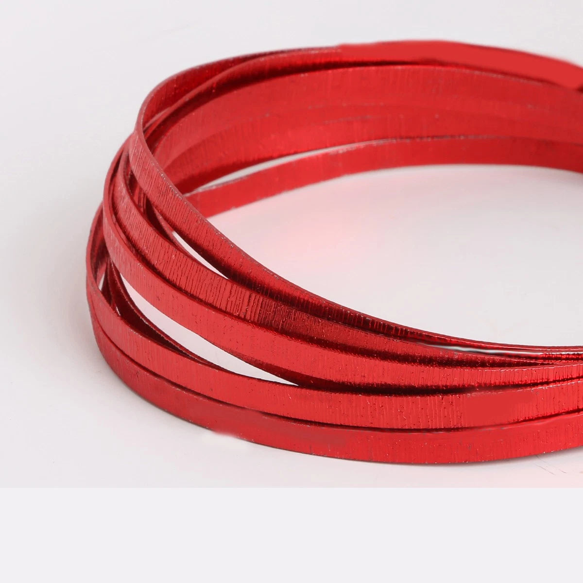 Colors Aluminum Flat Wire 5mm Bendable Metal Craft Jewelry Making Wires Strip
