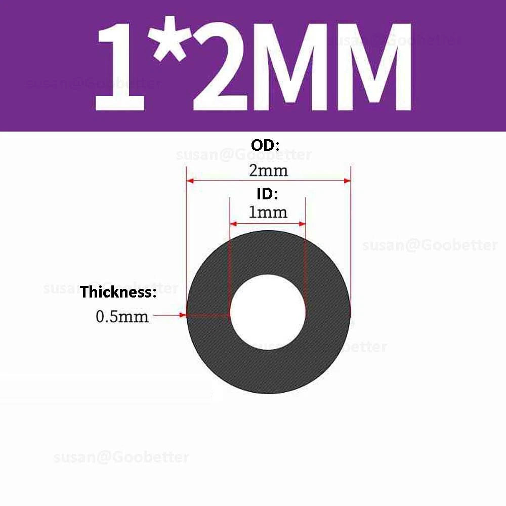Silicone Hose Pipe Tube Water Air Black Rubber Tubing Tube ID 0.5mm to 38mm