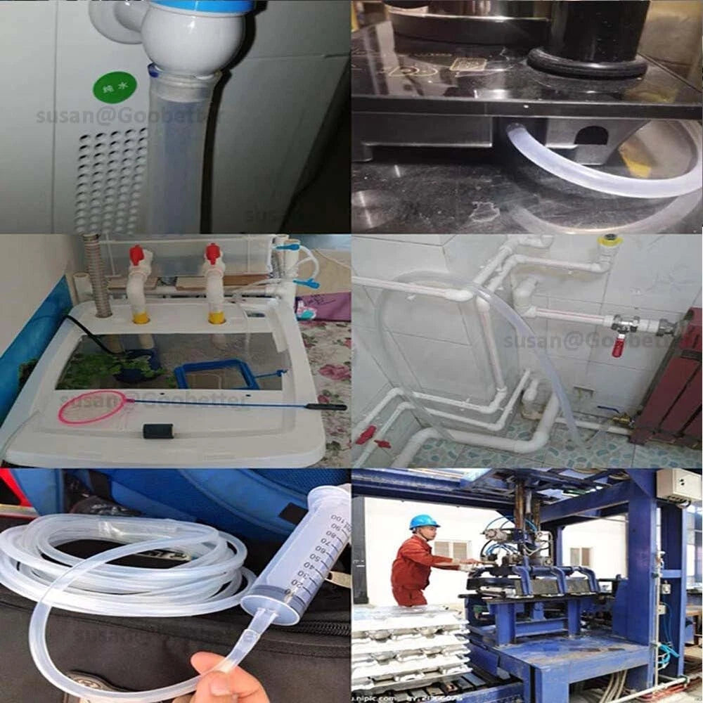Clear Silicone Tubing — Food Grade Flexible Rubber Hose for Beer, Water & Medical Use | 0.3–50mm ID