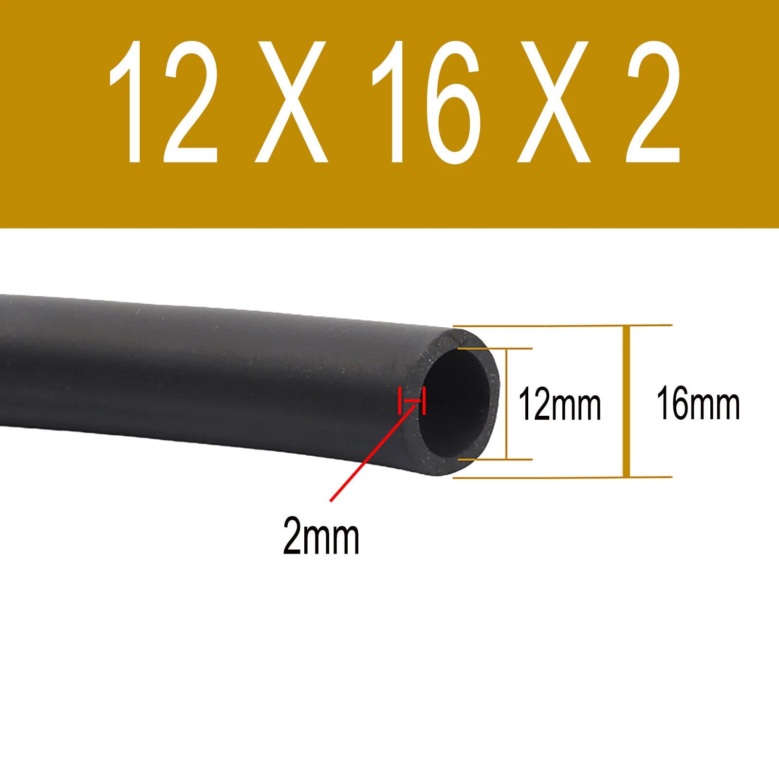 FKM Rubber Reinforced Fuel Hose Unleaded Petrol Diesel Oil Line Fuel Pipe 2~38mm
