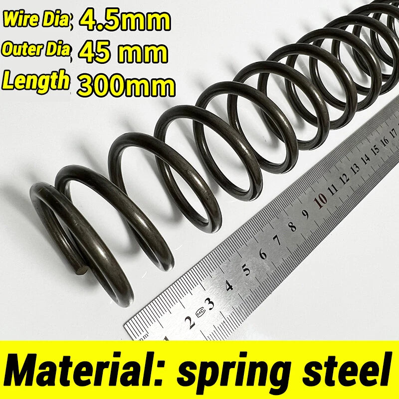 Compression Spring 4-5mm Wire dia 40-80mm Diameter & 300mm Length Pressure Small