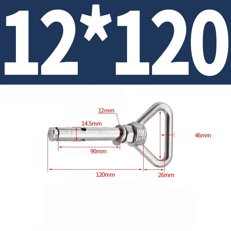 304 Stainless Steel Lifting Eye Ring Concrete Sleeve Anchor Bolts — M8 to M20 - HomeDIYer