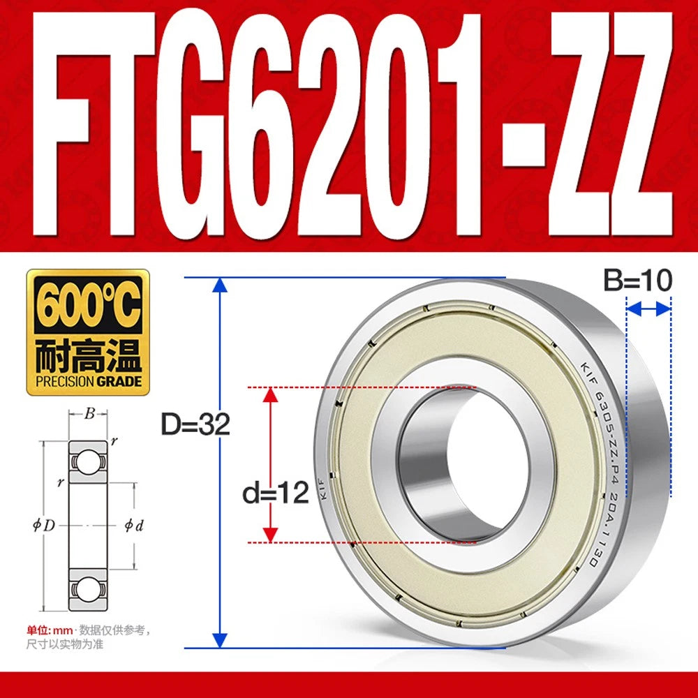Deep Groove Ball Bearing Bearings Inner-Ø 10/12/15/17/20/25/30/35mm Various Size