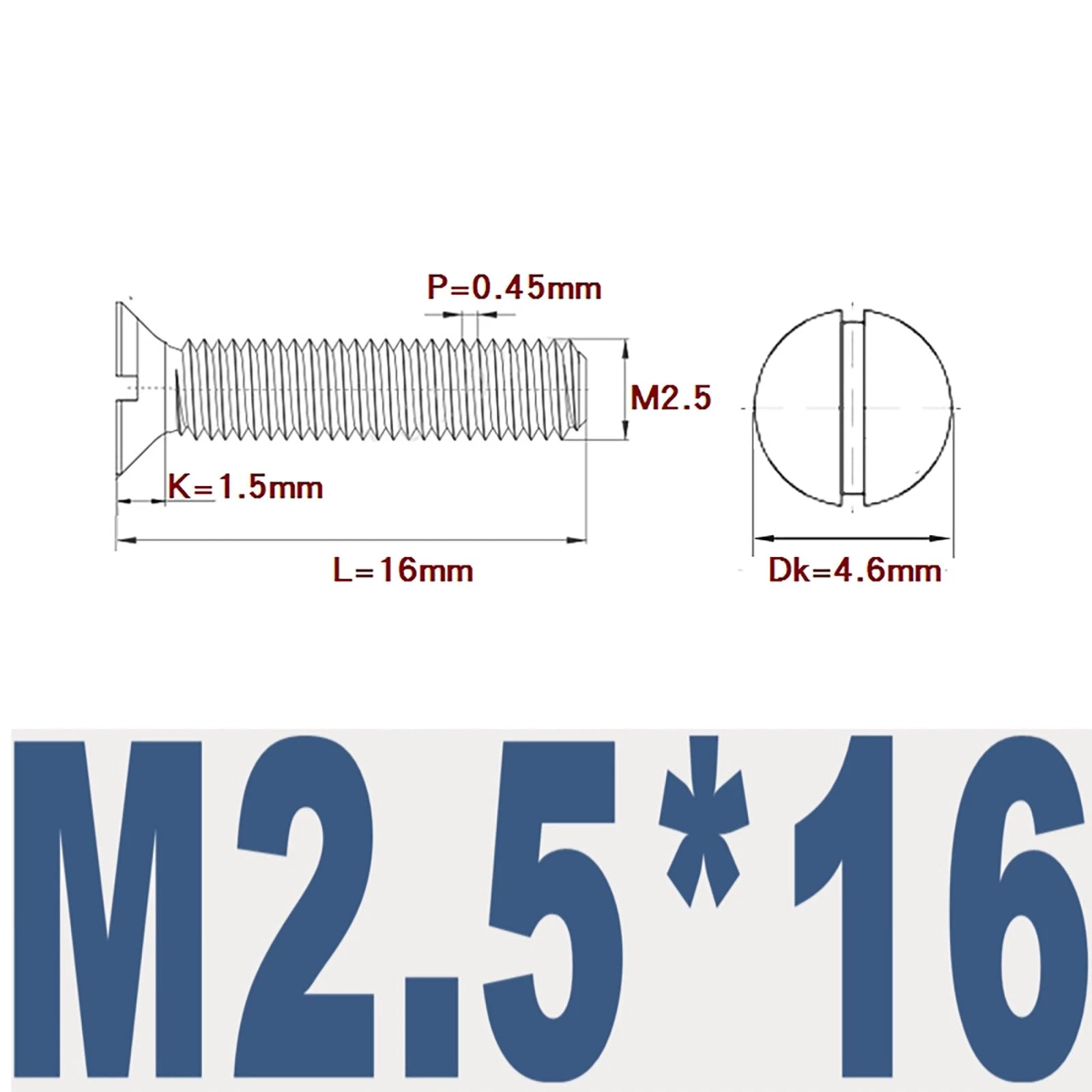 Countersunk Slotted Machine Screws M2–M8 | A2 Stainless Steel DIN 963