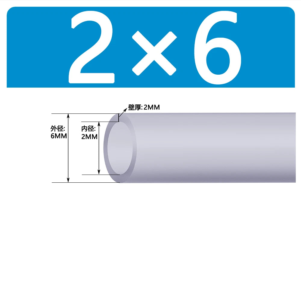 Food Grade Clear Silicone Tube Beer Milk Hose Pipe Soft Rubber ID 0.5mm - 38mm