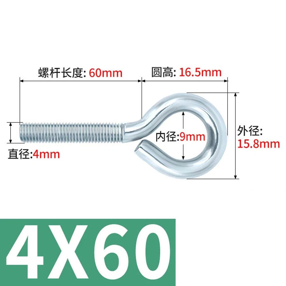 M3–M12 Galvanised Eye Screws | Metric Closed Eye Bolts & Threaded Ring Hooks